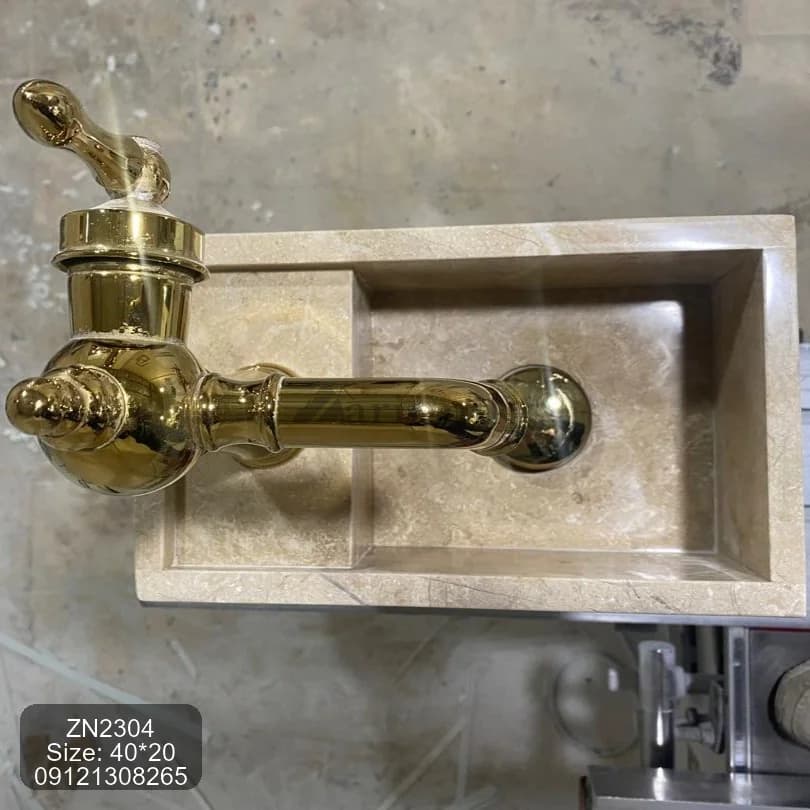 روشویی کابیتی سایز کوچک زرین نیک کد ZN2304 — تصویر ۳