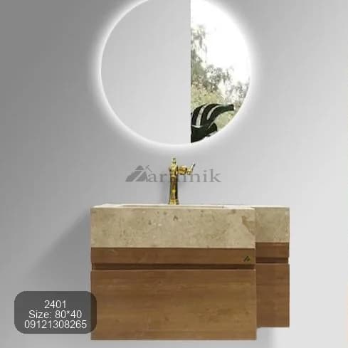 روشویی کابینتی سفارشی کد ZN2401 — تصویر ۲