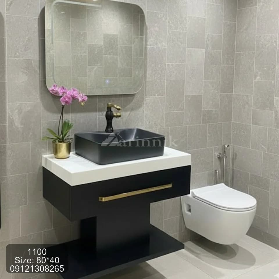 روشویی سرامیکی مدرن باکاسه روکار کد ZN1100