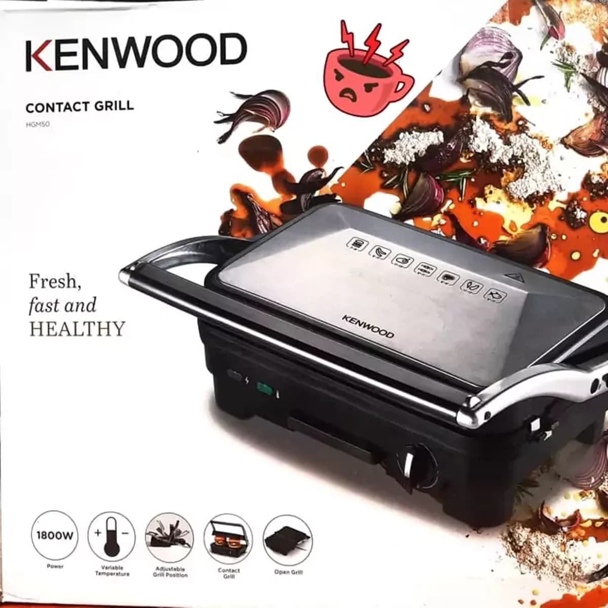 گریل کنوود مدل KENWOOD HGM50 اصلی+گارانتی 18ماهه الما الکترونیک — تصویر ۳
