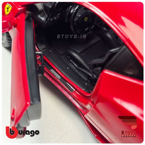 ماکت فراری 458 اسپیشیال قرمز بوراگو(Ferrari 458 Speciale Burago)مقیاس:1/18 — تصویر ۶