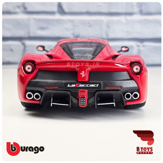 ماکت فراری لافراری قرمز بوراگو(Ferrari Laferrari Burago)مقیاس: 1/18 — تصویر ۶