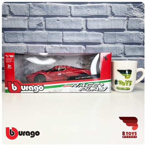 ماکت فراری لافراری قرمز بوراگو(Ferrari Laferrari Burago)مقیاس: 1/18 — تصویر ۳