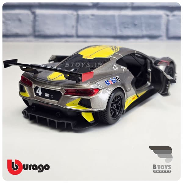 ماکت شورولت کوروت سی هشت آر 2020 بوراگو(Corvette C8.R 2020 Burago) — تصویر ۲