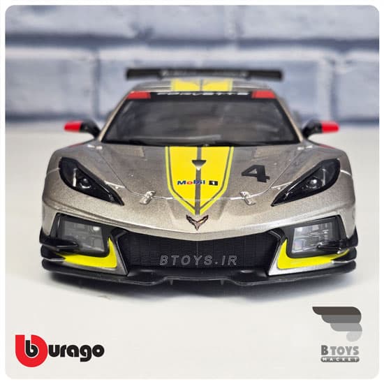 ماکت شورولت کوروت سی هشت آر 2020 بوراگو(Corvette C8.R 2020 Burago) — تصویر ۶