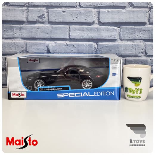 ماکت مرسدس بنز ای ام جی جی تی مشکی مایستو(Mercedes Benz AMG GT Maisto) — تصویر ۳