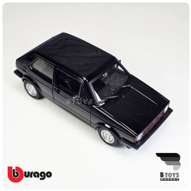 ماکت فولکس واگن گلف جی تی آی 1979 مشکی بوراگو(Volkswagen Golf MK1 GTI Burago) — تصویر ۶