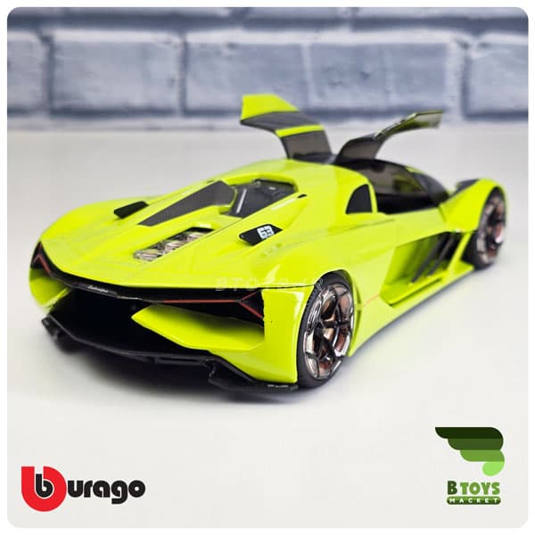 ماکت لامبورگینی ترزو میلنیو سبز بوراگو(Lamborghini terzo millennio Burago) — تصویر ۲