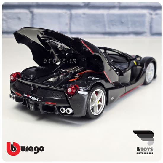 ماکت فراری لافراری آپرتا مشکی بوراگو(Ferrari Laferrari aperta Burago) — تصویر ۲