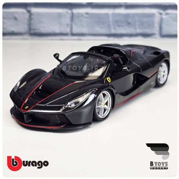 ماکت فراری لافراری آپرتا مشکی بوراگو(Ferrari Laferrari aperta Burago)