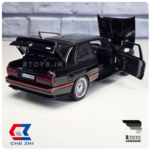 ماکت بی ام و ام 3 ای 30 مشکی چژی(BMW M3 E30 Chezhi) — تصویر ۲