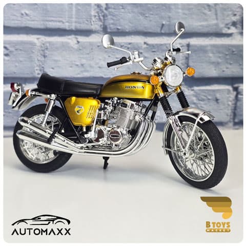 ماکت موتور هوندا سی بی 750 طلایی اتومکس(Honda DREAM CB750FOUR Automaxx) — تصویر ۵