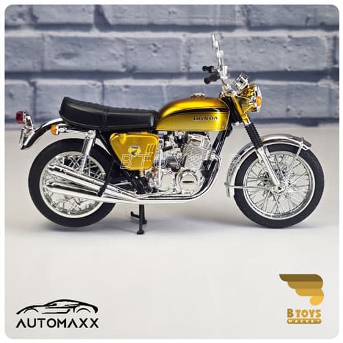 ماکت موتور هوندا سی بی 750 طلایی اتومکس(Honda DREAM CB750FOUR Automaxx) — تصویر ۶