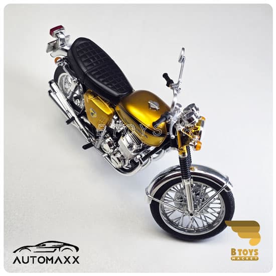 ماکت موتور هوندا سی بی 750 طلایی اتومکس(Honda DREAM CB750FOUR Automaxx) — تصویر ۴