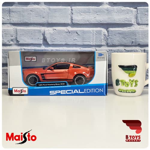 ماکت فورد موستانگ باس 302 نارنجی مایستو(Ford Mustang Boss 302 Maisto) — تصویر ۳