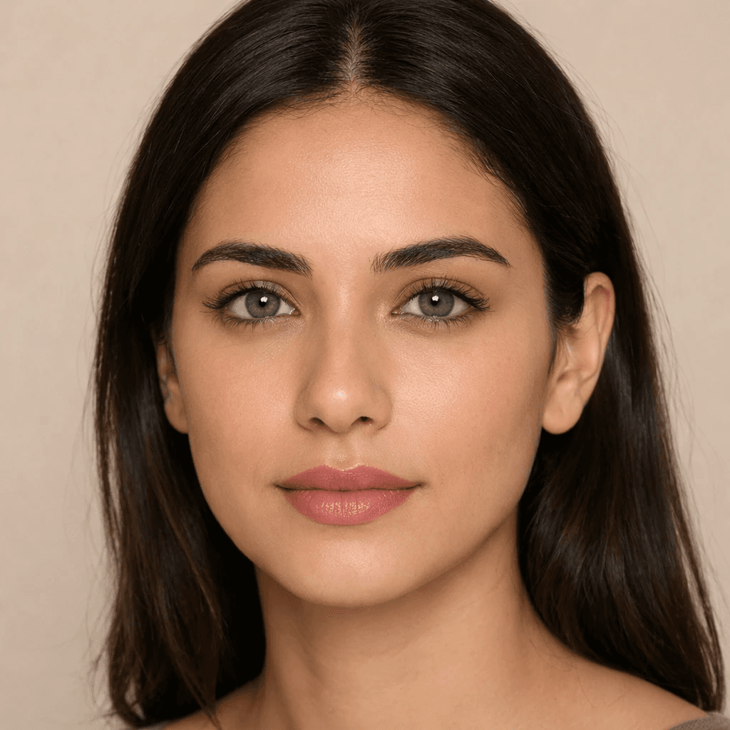 لنز سالانه طوسی عسلی دور مشکی رینبو | Rainbow gray 306 3t — تصویر ۳