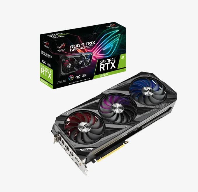 کارت گرافیک ASUS RTX 3080 Ti ROG Strix (درحد نو-بدون کارتن)