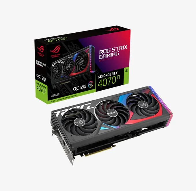 کارت گرافیک ASUS 4070Ti ROG Strix OC (درحد نو-16 ماه گارانتی تابا)