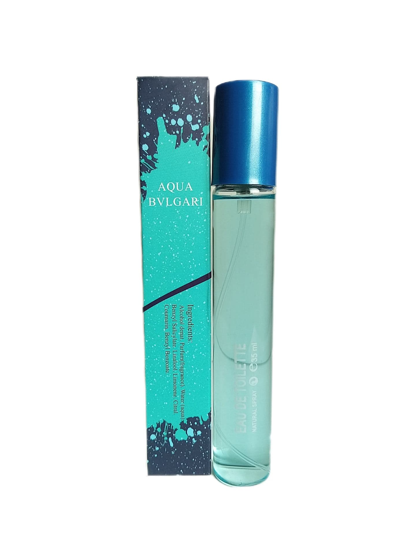 عطر قلمی مردانه جیبی 35 میل جانوین با رایحه AQUA BVLGARI