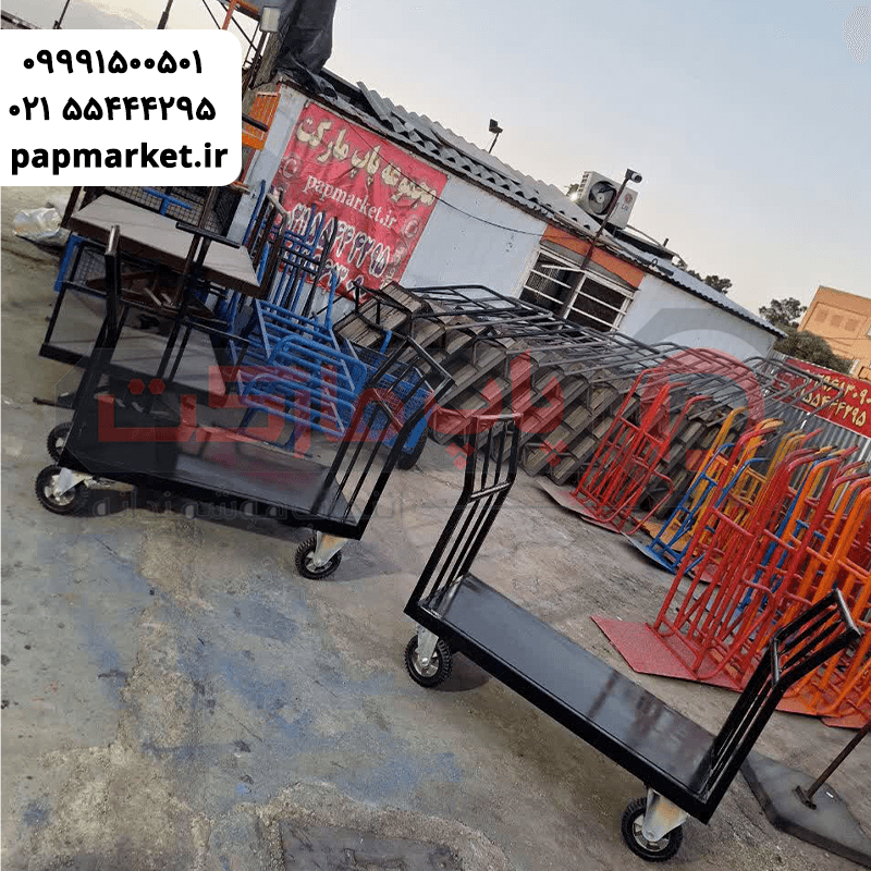 گاری چهار چرخ دو دسته