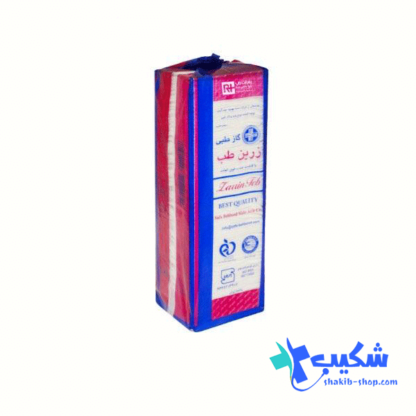 گاز طبی زرین طب 16 لایه وزن 500 گرم