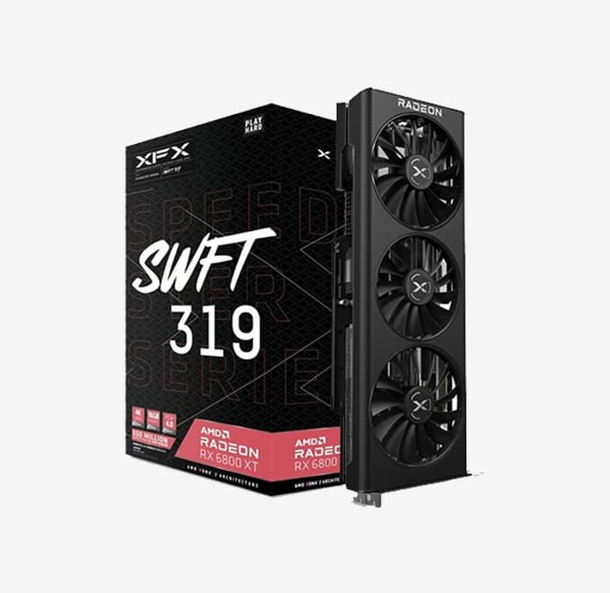 کارت گرافیک XFX RX 6800XT Swft 319 ( درحد نو)
