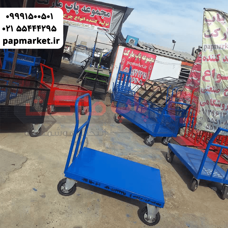 گاری دستی ۱۰۰ در ۷۰ چرخ دایکاست — تصویر ۳