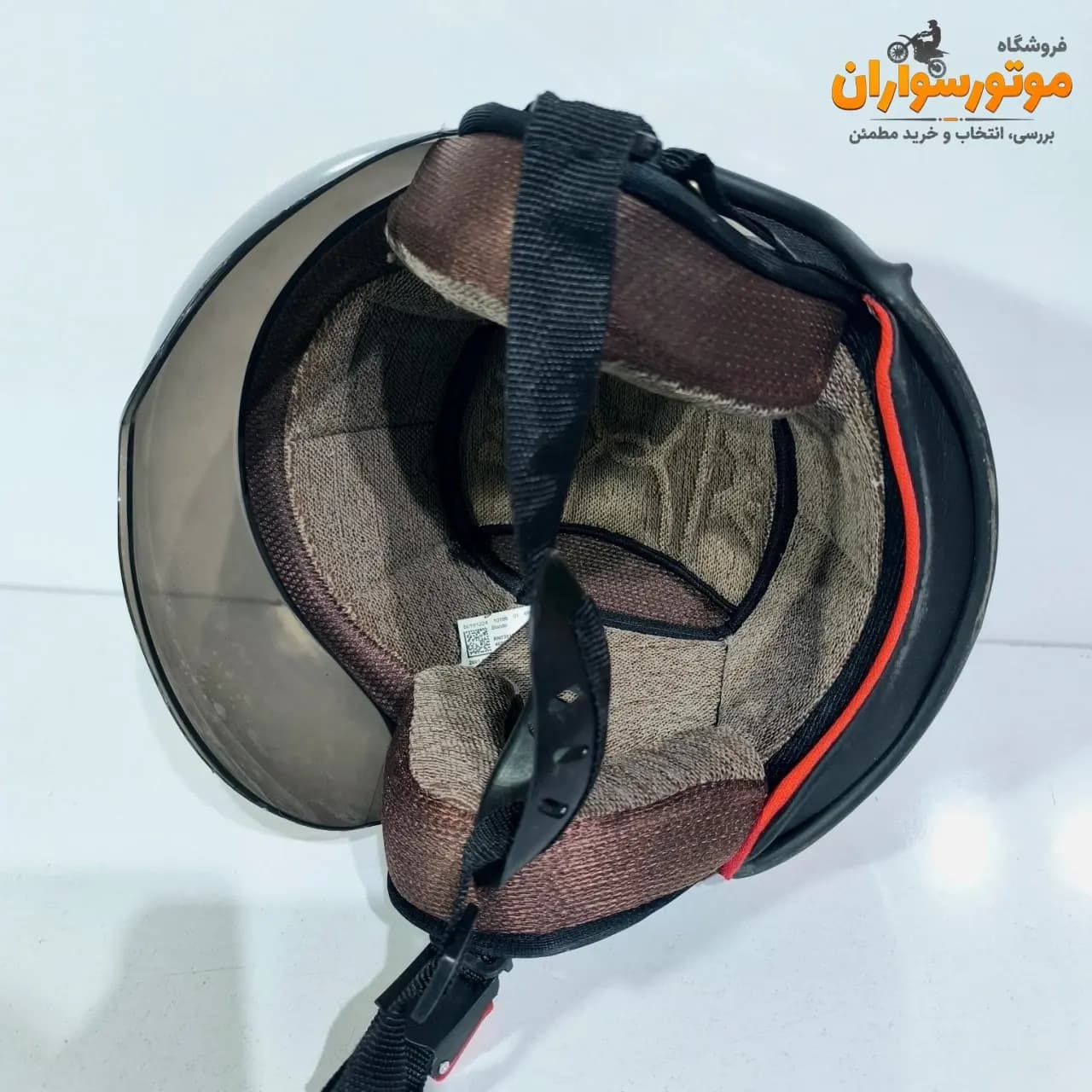 کلاه کاسکت بدون فک بچگانه PRS بسیار سبک قرمز — تصویر ۶