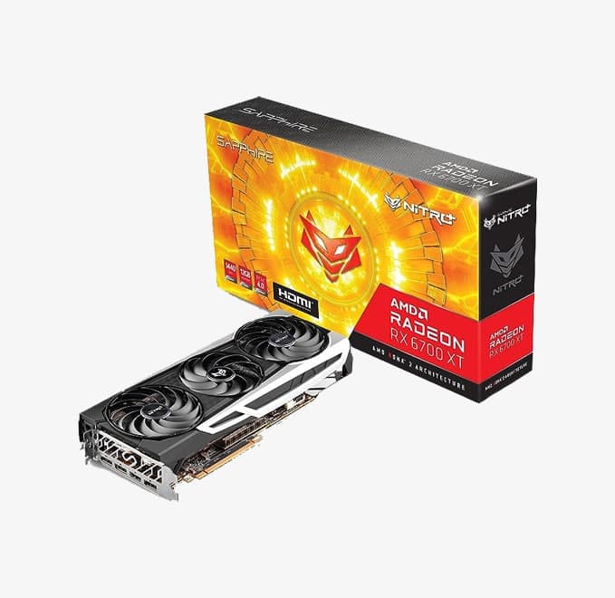 کارت گرافیک Sapphire RX 6700XT nitroplus ( درحد نو )