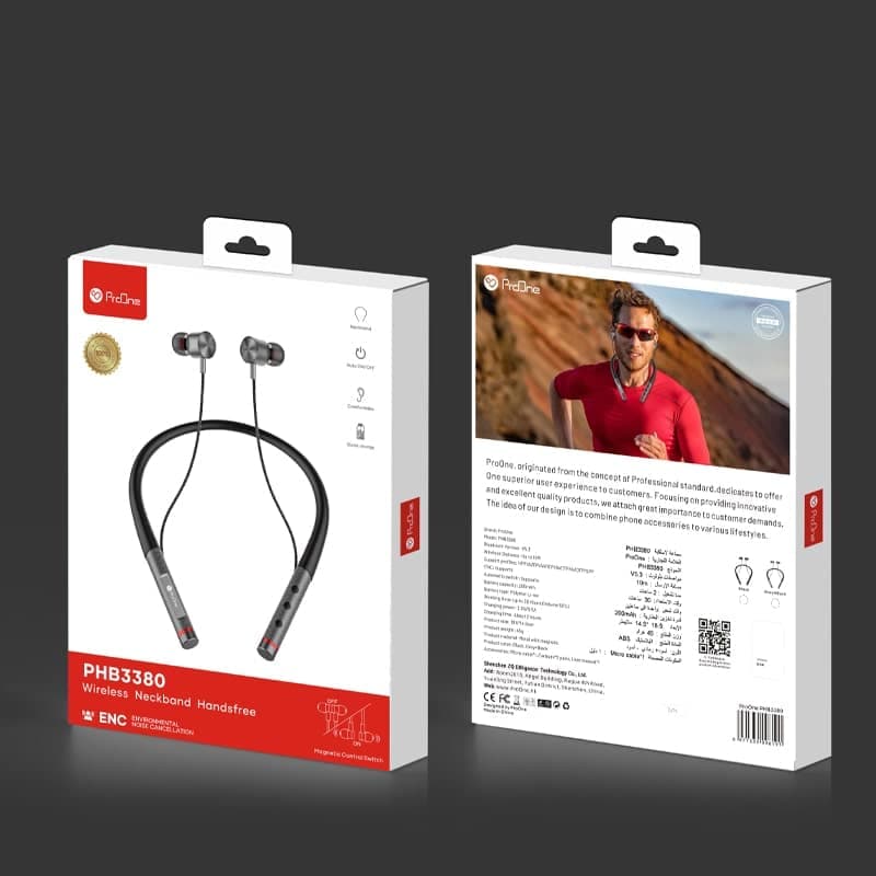 هندزفری بلوتوثی گردنی پرووان مدل PHB3380 — تصویر ۱۱