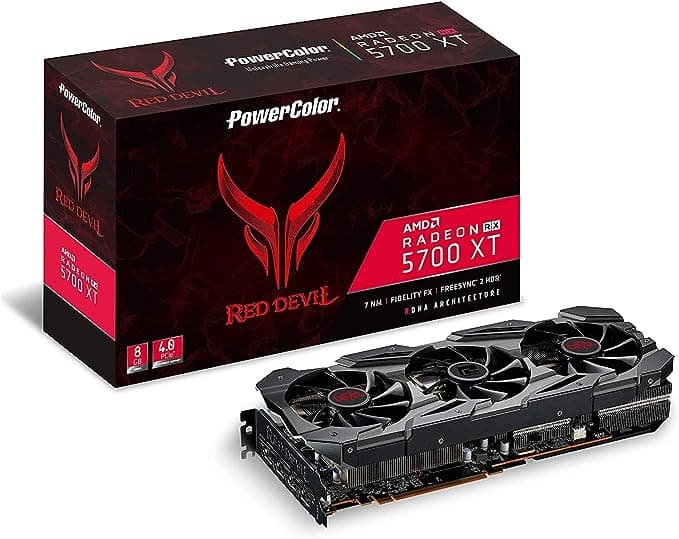 کارت گرافیک PowerColor RX 5700 XT RedDevil 8G ( درحد نو )