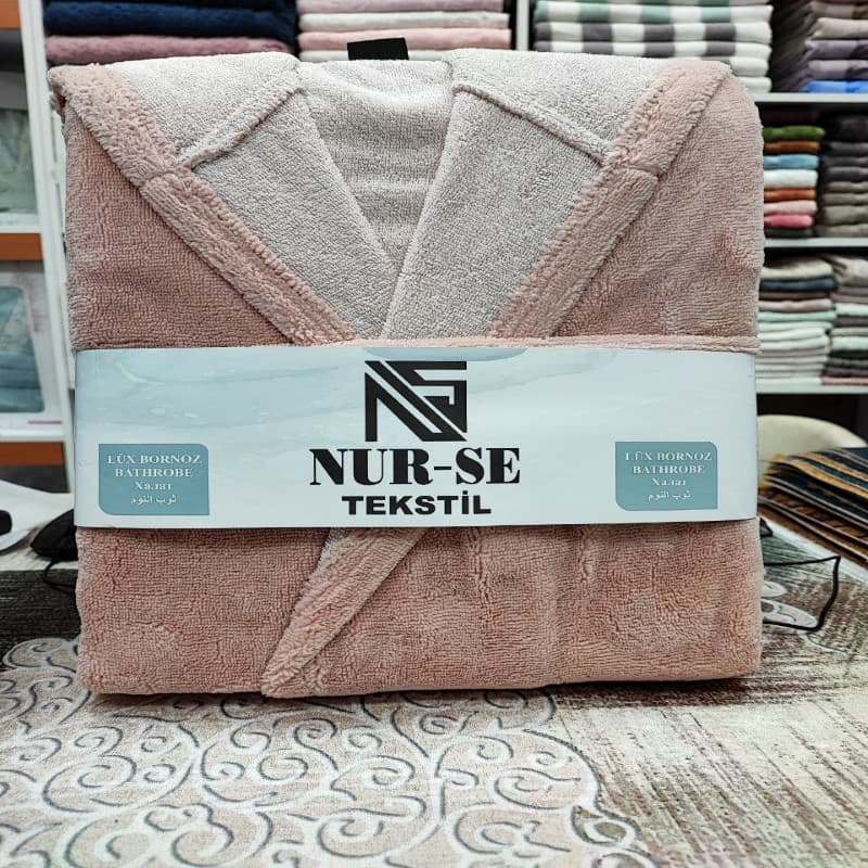 حوله تن پوش کلاهدار ترک جنس micro cotton — تصویر ۳