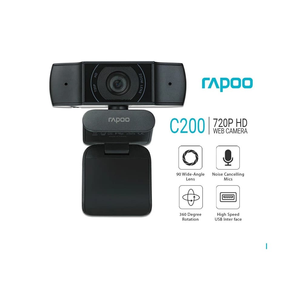 وب کم رپو مدل RAPOO C200 HD — تصویر ۲
