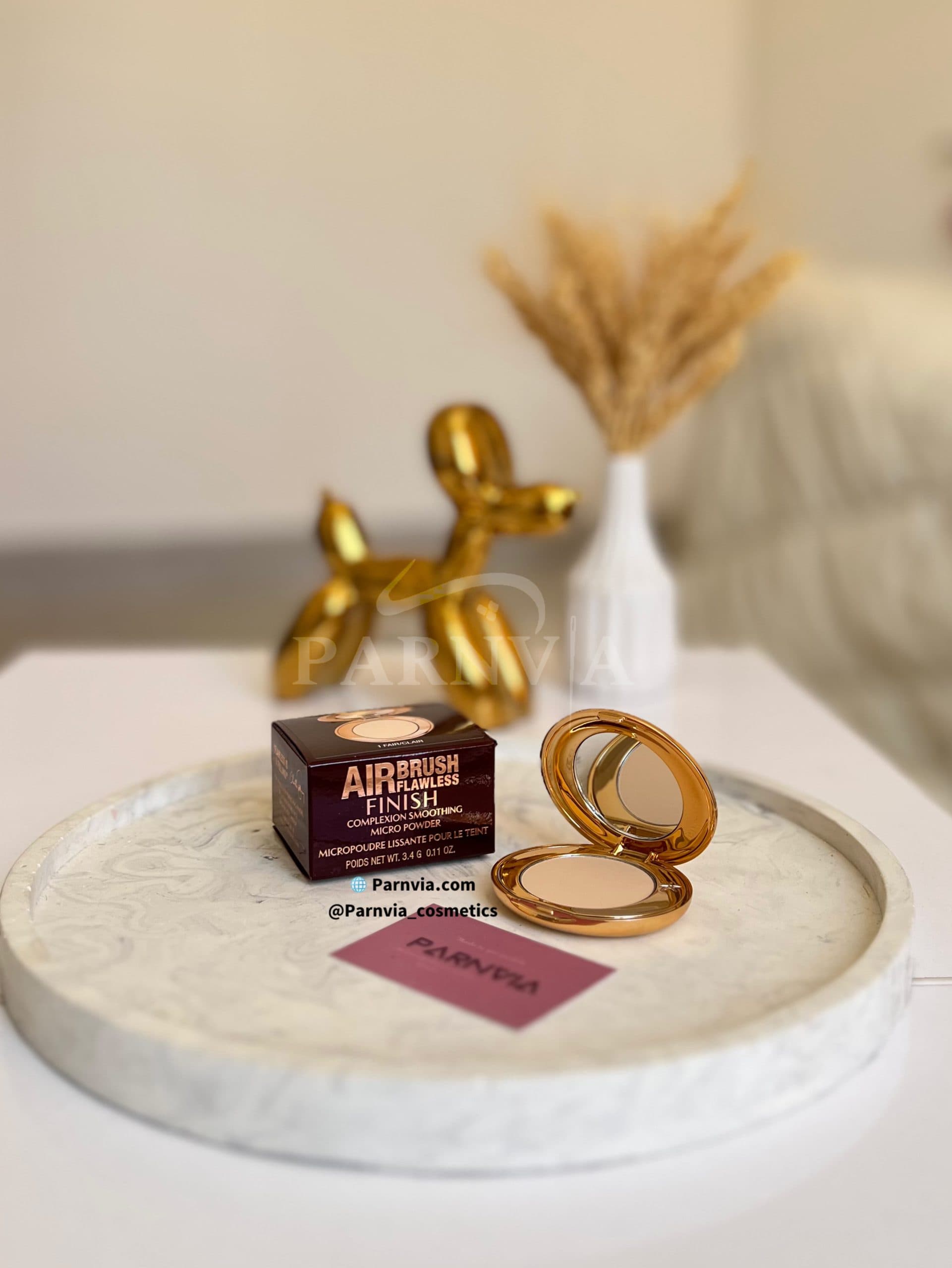 پنکک شارلوت تیلبری ۳.۴ گرم اورجینال Mini Airbrush flawless finish Charlotte Tilbury — تصویر ۶