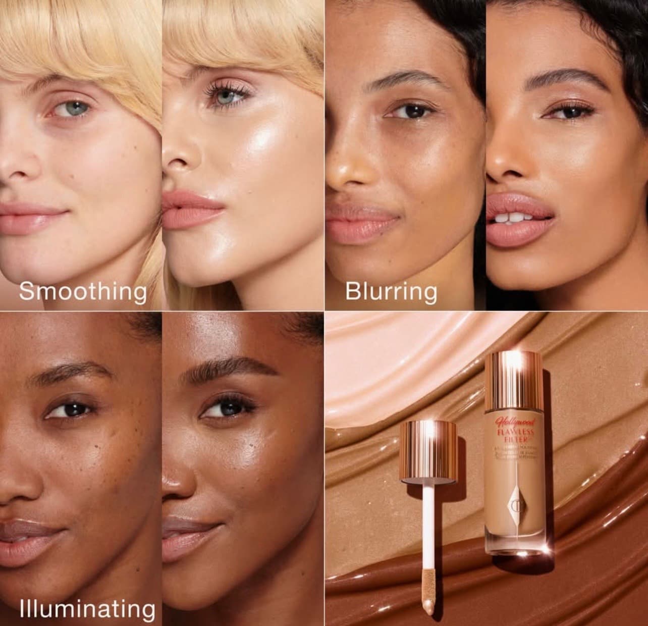 مینی لومینایزر فلالس فیلتر شارلوت تیلبری ۵/۵ میل اورجینال Charlotte Tilbury Flawless filter mini — تصویر ۵