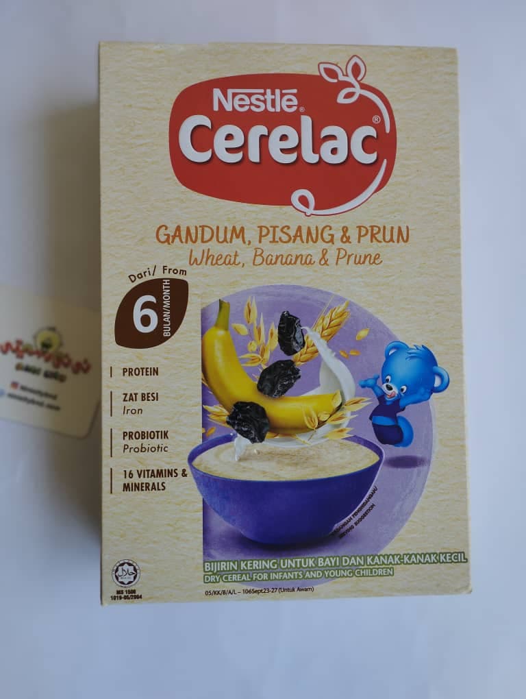 سرلاک 250 گرمی نستله با طعم گندم ، موز و آلو
