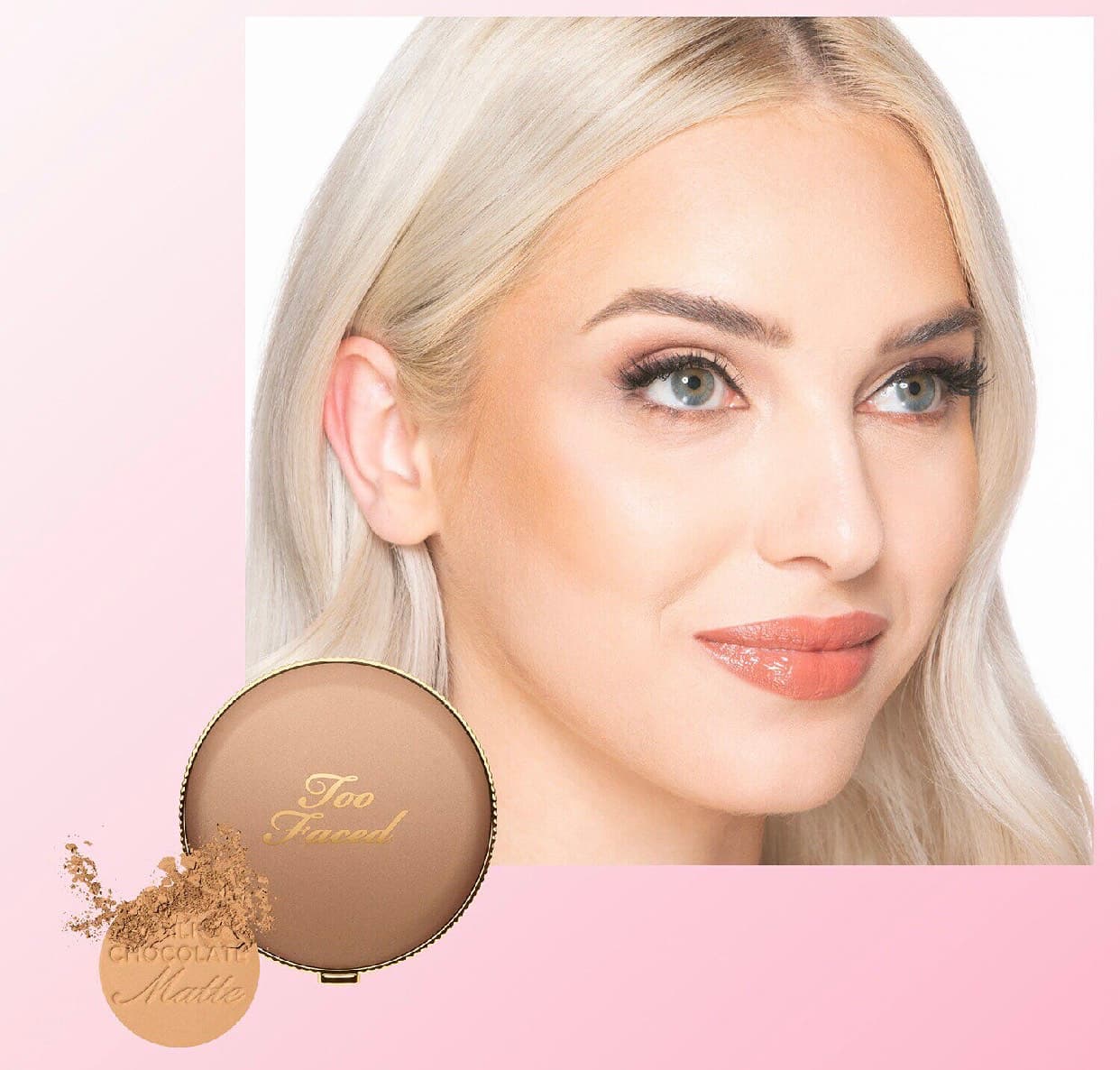 برانزر پودری مات توفیسد چاکلت سالیل Too faced choclate soleil Bronzer — تصویر ۳