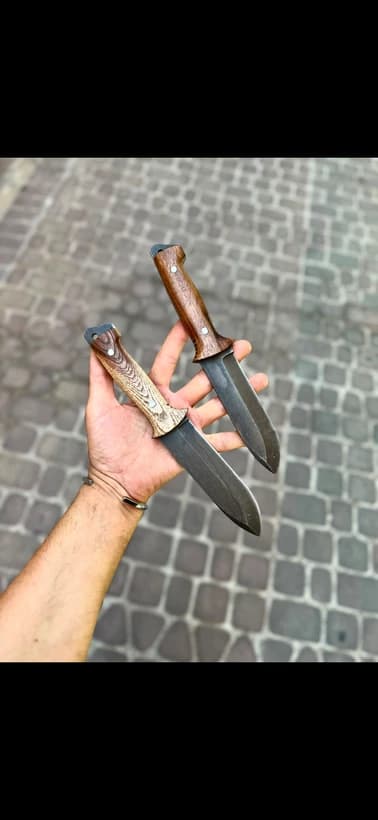 بوشگرفت تاکتیکال فول سفارشی تیغه فنر سنگشور ضد زنگ دسته گردو ضخامت ۵میل