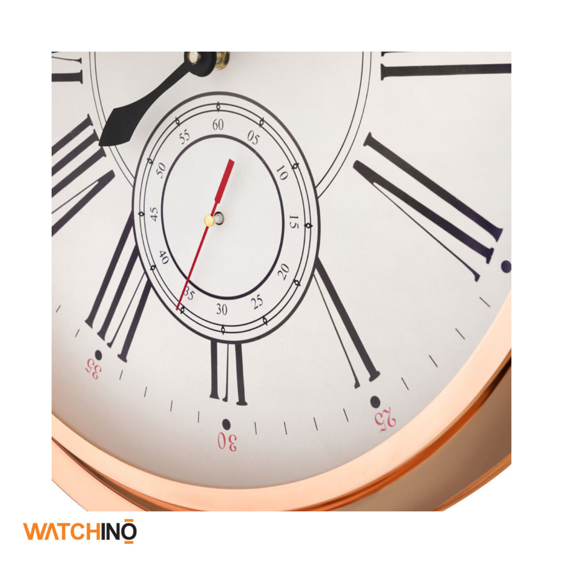 ساعت دیواری لوتوس مدل Joliet-M-4031-Rosegold — تصویر ۴