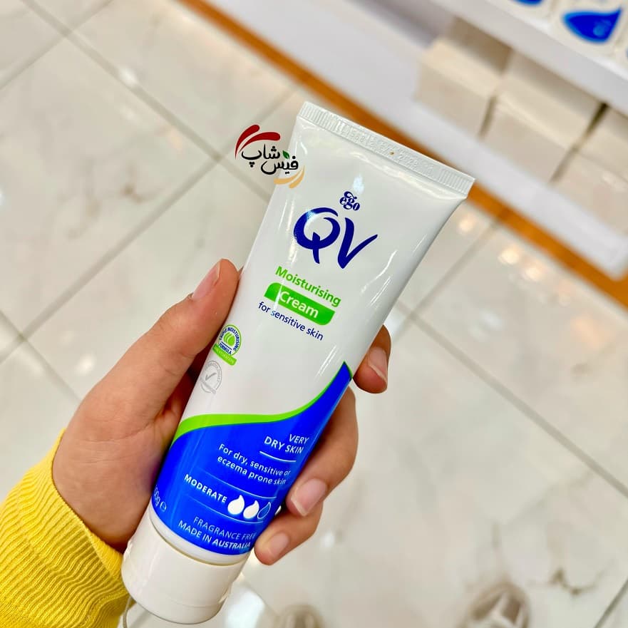 کرم مرطوب کننده و آبرسان کیو وی QV Cream Moisturiser حجم 100 میل — تصویر ۷