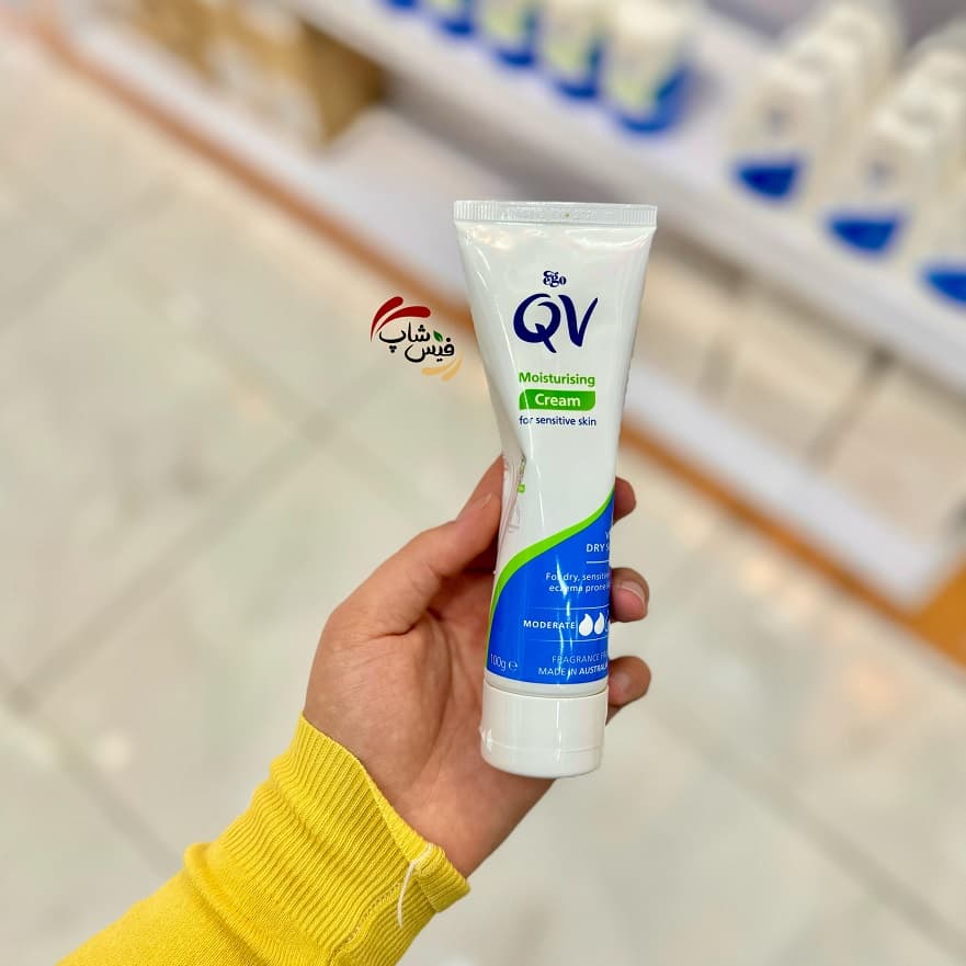 کرم مرطوب کننده و آبرسان کیو وی QV Cream Moisturiser حجم 100 میل — تصویر ۳