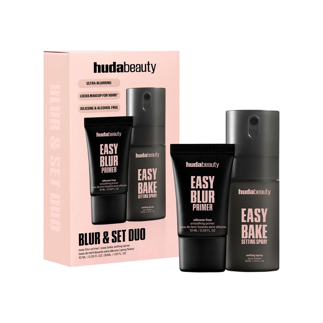 مینی ست پرایمر و اسپری فیکس هدی بیوتی Huda Beauty blur and set duo