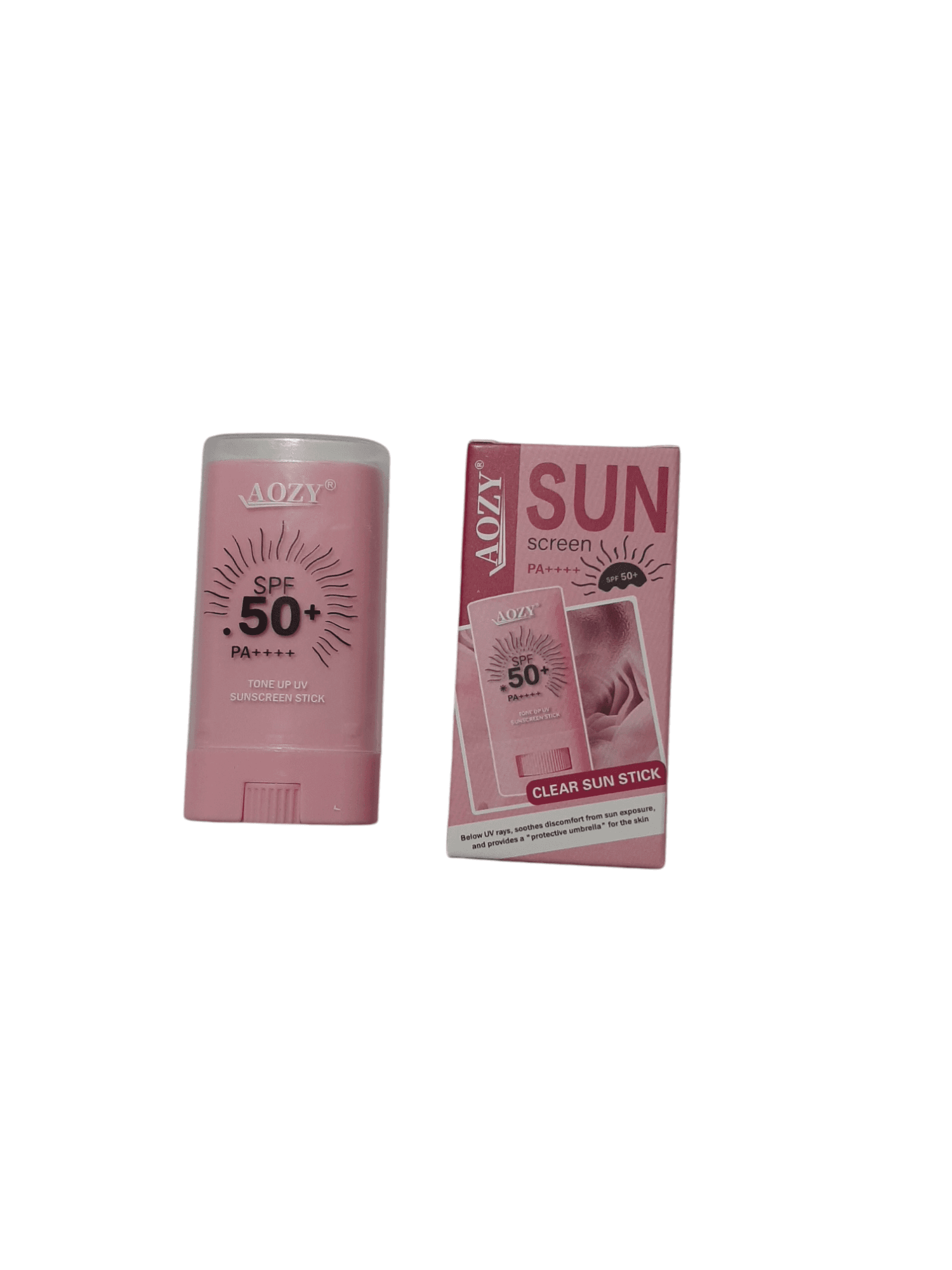 ضد آفتاب بی رنگ استیکی SPF 50 با رایحه گل