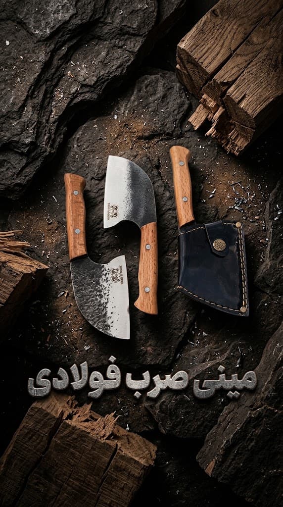 چاقوی مینی صرب فولادی با غلاف محافظ و کیفیت ساخت بالا