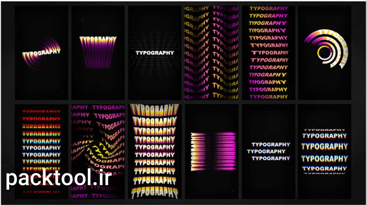 دانلود پروژه استوری اینستاگرام متنی افتر افکت Instagram Typography