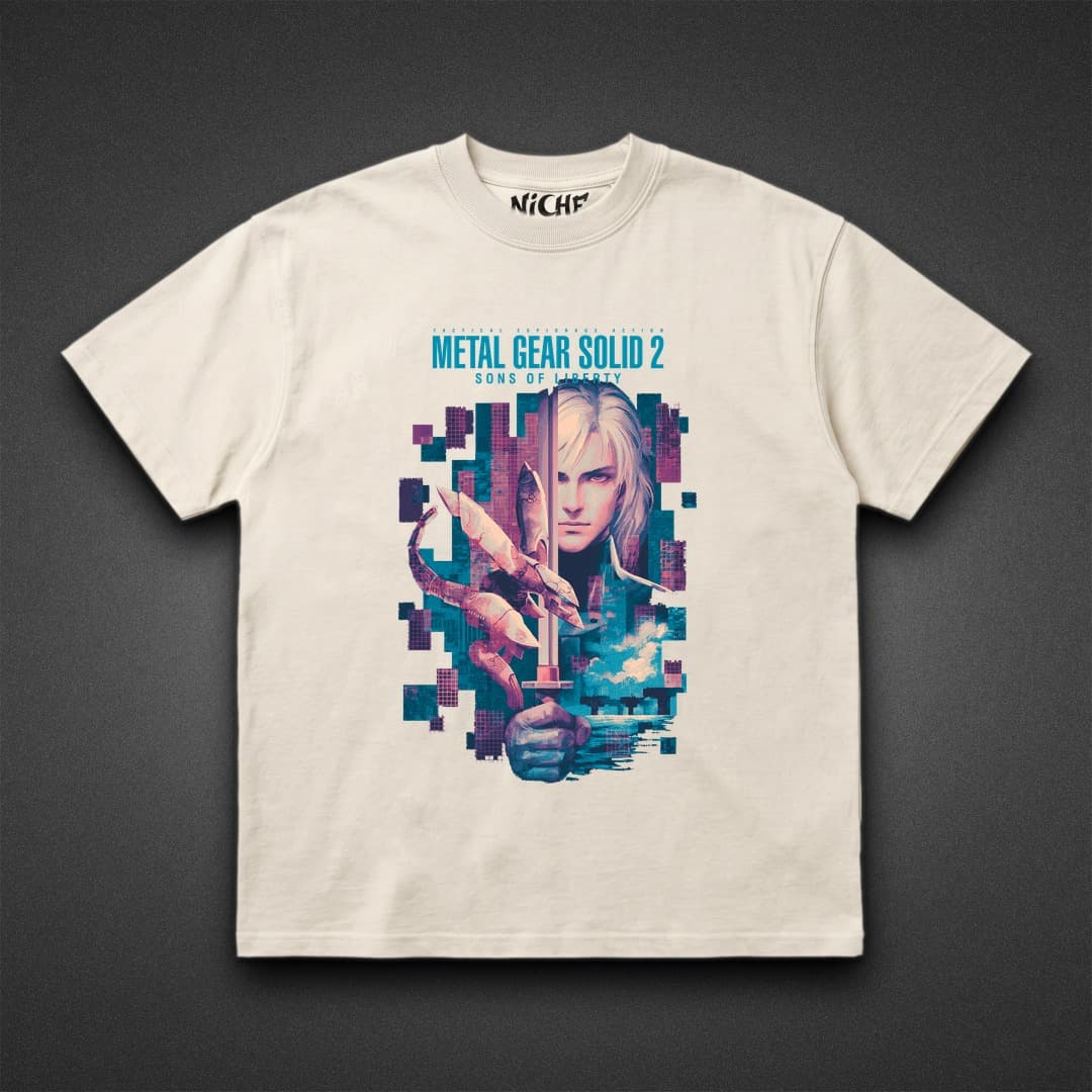 تیشرت Metal Gear Solid طرح MGS2 SONS OF LIBERTY — تصویر ۴