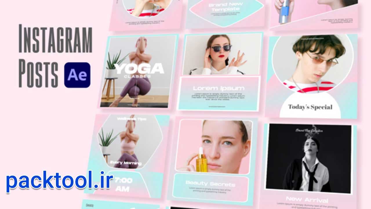پروژه آماده افتر افکت استوری اینستاگرام Instagram Posts