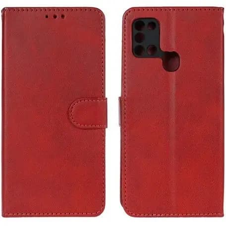 کیف کلاسوری طرح چرمی مدل ساده مناسب برای گوشی موبایل سامسونگ Galaxy A21s – مشکی