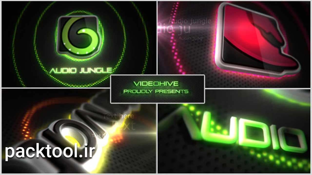 دانلود پروژه آماده افتر افکت لوگو موشن نئون Neon Lights Logo Reveal
