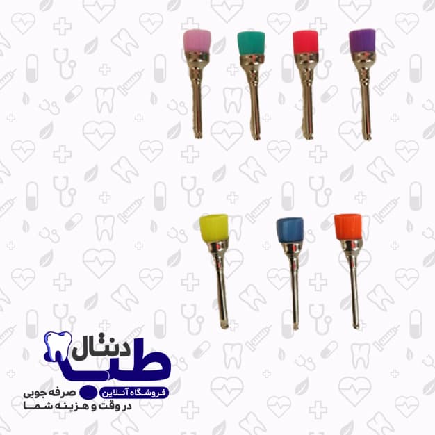 برس برساژ رنگی 100 عددى تریبست-Tribest Polish Brush — تصویر ۲